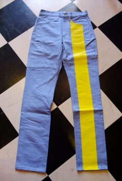 画像1: Road Runner RR ORIGINAL UK STYLE Prisoner Line Pants Size:M