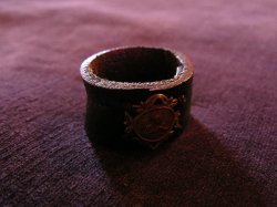 画像1: amp japan leather ring